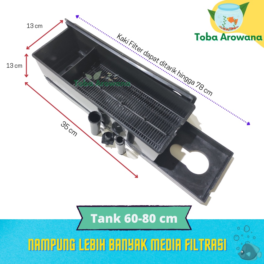 Jual Box Filter Air Aquarium uk Jumbo-Kotak FIlter Jumbo Model Top ...