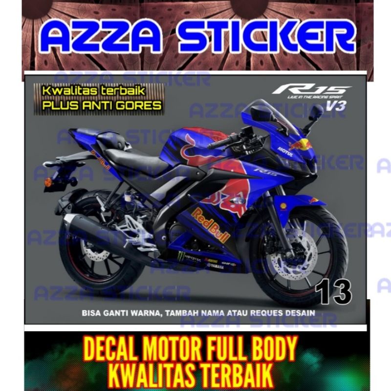Jual Sticker Decal R15 V3 Full Body Stiker R15 V3 Dekal R15 V3 Full ...