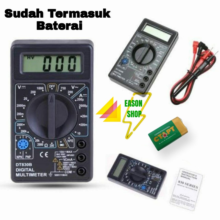 Jual Multimeter Dt B Dt B Tofuda Model Avometer Multitester Digital Display Lcd Shopee