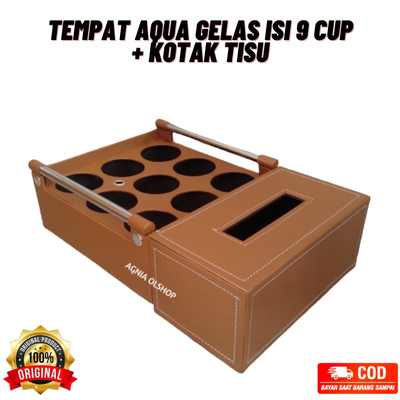 Jual Tempat Aqua Gelas Isi 9 Cup Tempat Tisu Keranjang Air Mineral Gelas Kotak Tissue Wadah 7112