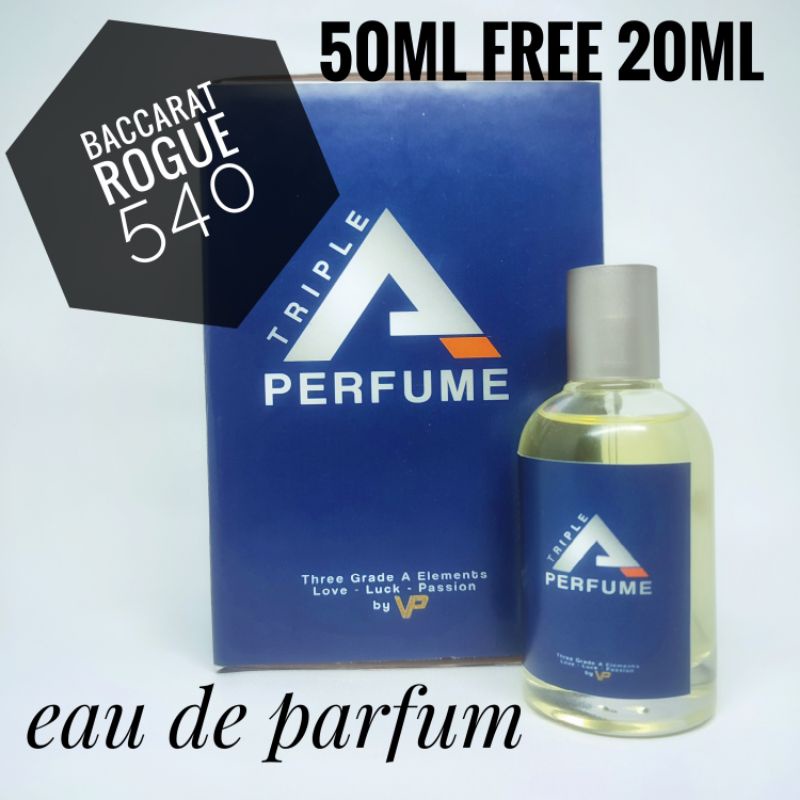 Jual Triple A Perfume Inspired by BACC*AT RO*UE 540 50ML ( FREE PARFUM