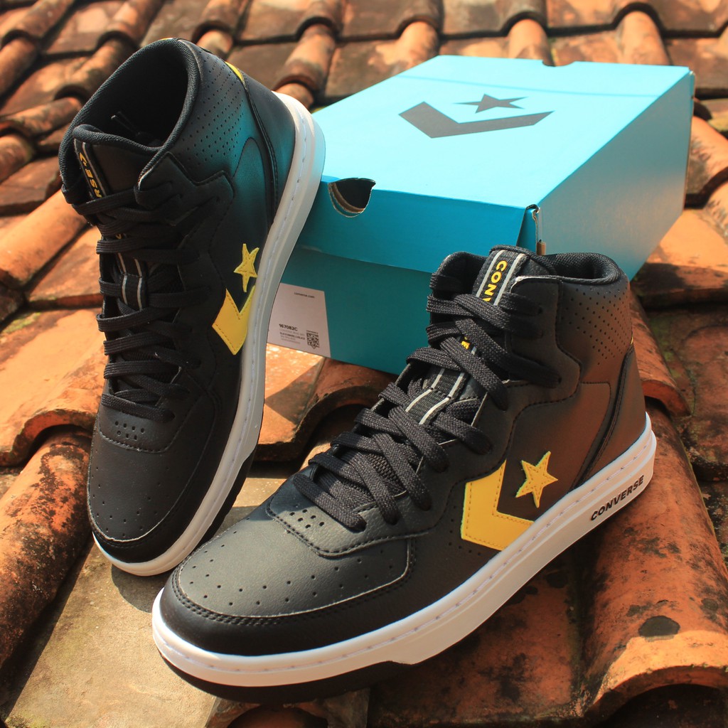 CONVERSE RIVAL MID BLACK AMARILLO BLACK ORIGINAL