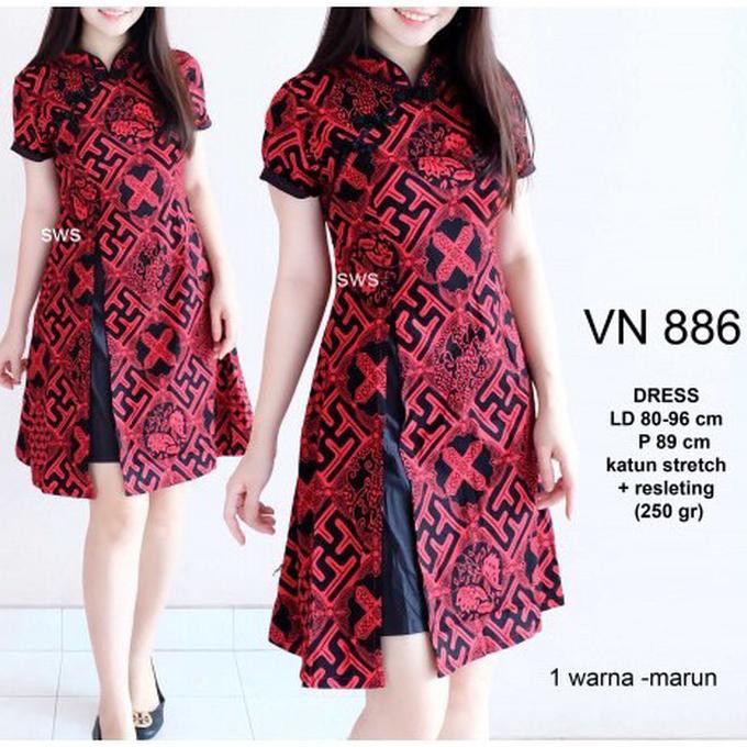 Model 2024 cheongsam batik