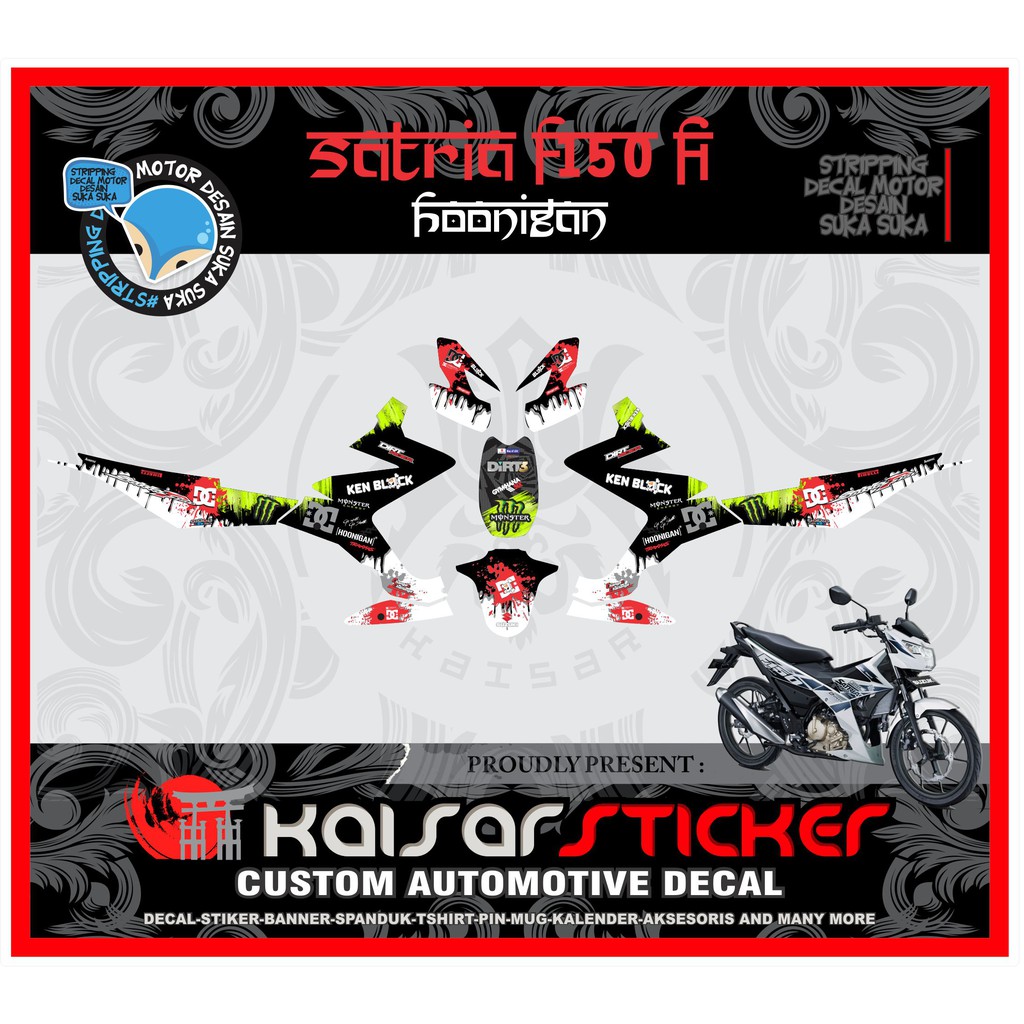Jual Decal Sticker Motor Full Body Stiker All New Satria F150 Fi ...