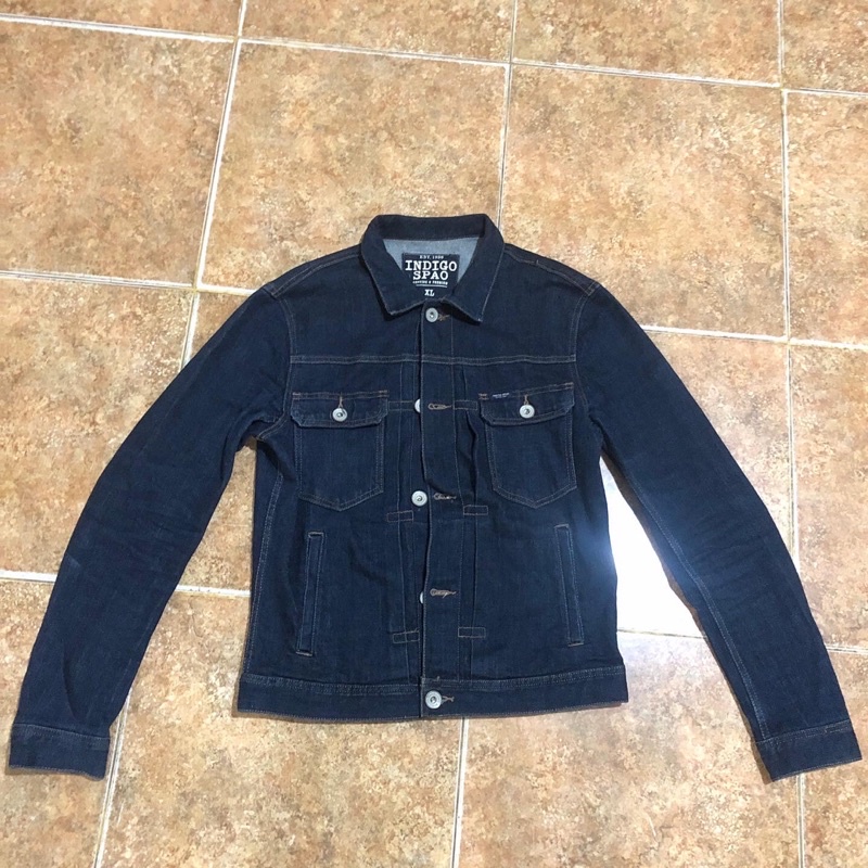 Indigo Spao Type-2 Denim Jacket (Selvedge BlackLine)