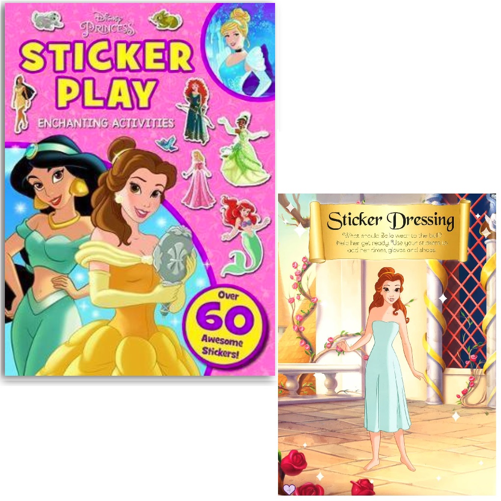 Jual Buku Stiker Disney Princess Sticker Dressing Play And Activity ...