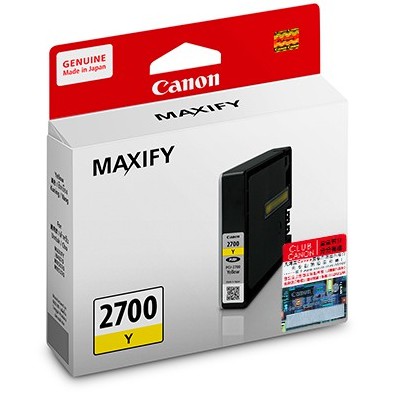 Tinta Original Canon 2700 Yellow PGI-2700Y - Tinta Canon MAXIFY iB4170 MB5170 MB5470 - Tinta Cartridge Katrid (2)