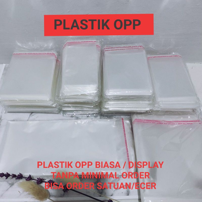 Jual BISA ECER PLASTIK OPP BENING TANPA MINIMAL ORDER BANYAK