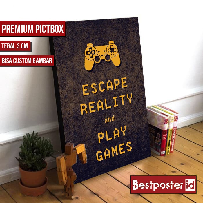 Jual Poster Hiasan Dekorasi Dinding ESCAPE REALITY A3 GAMING ...
