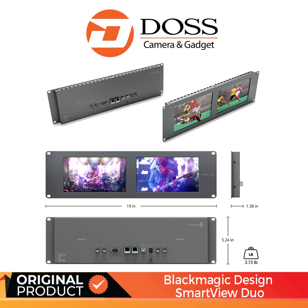 Jual Blackmagic Design SmartView Duo Rackmountable Dual 8