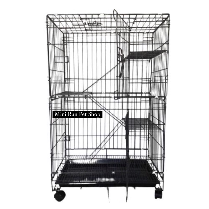 Jual Kandang Besi Lipat Kucing Tingkat 3 / Kandang Kelinci Tingkat