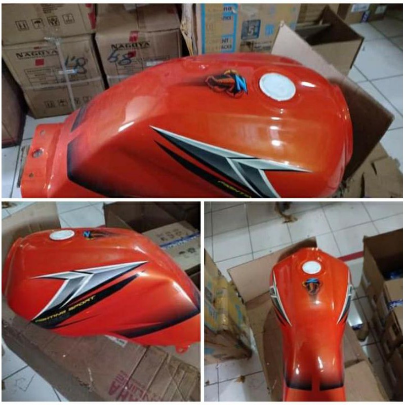 Jual fuel tank tangki bahan bakar Yamaha Scorpio 2005 orange original