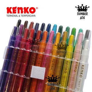 Pentel Kururira Twist Crayon - 12 Color Set