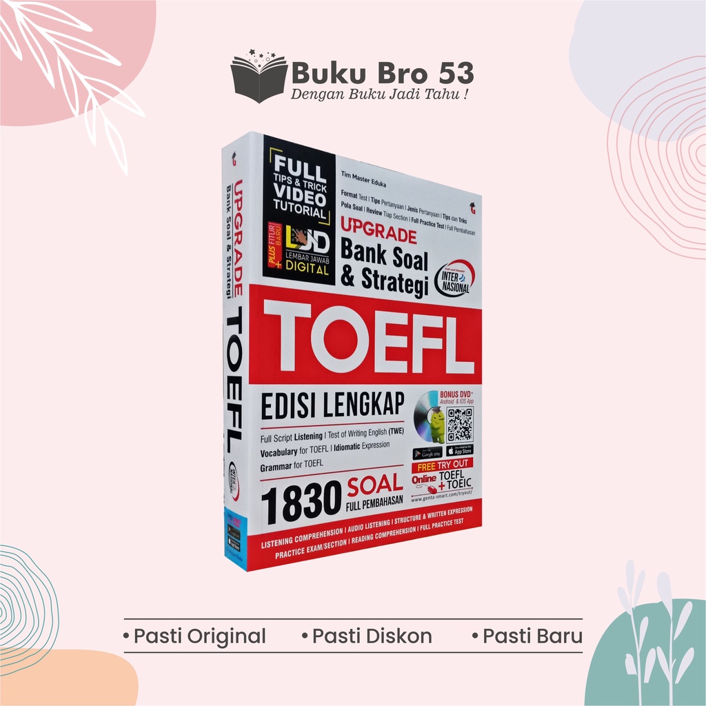 Jual BUKU TOEFL BEST SELLER !! - BUKU TES TOEFL - UPGRADE BANK SOAL ...