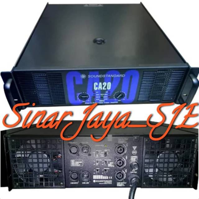 Jual Power Amplifier CA 20 Sound Standard CA20 Body panjang Shopee