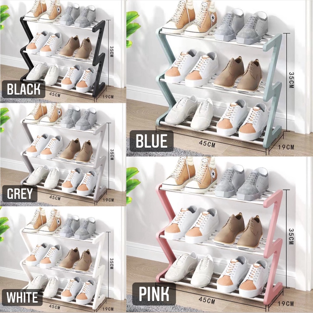 Jual SHENAR Z Shape Rack Rak Sepatu Sandal Zigzag | Shopee Indonesia