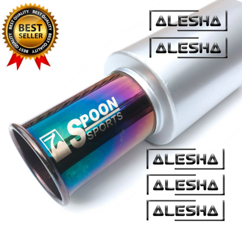 Jual Knalpot Car Racing Spoon Sports Rainbow Semi Stainless Inlet 2 ...