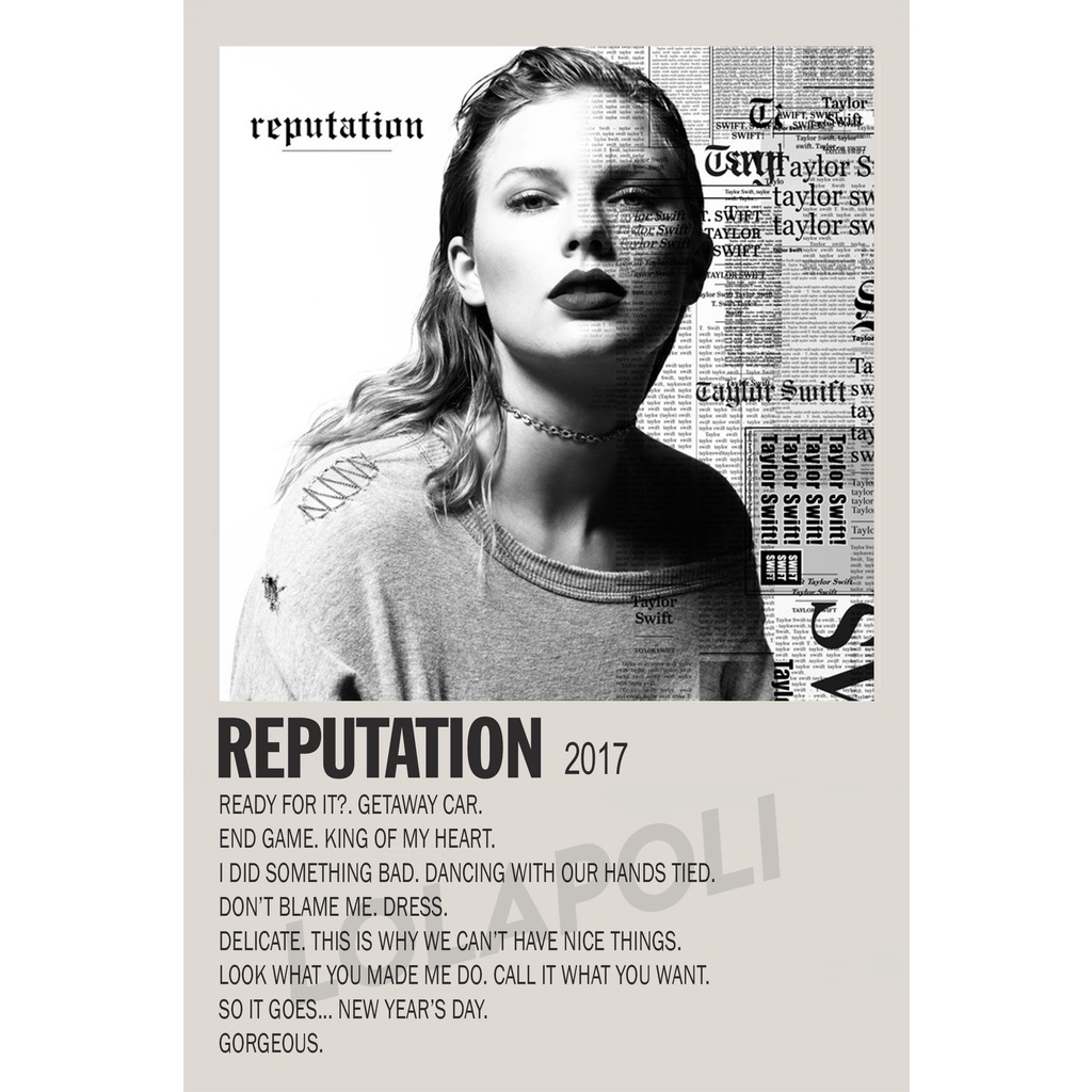 Jual Poster Cover Album Reputation - Taylor Swift | Shopee Indonesia