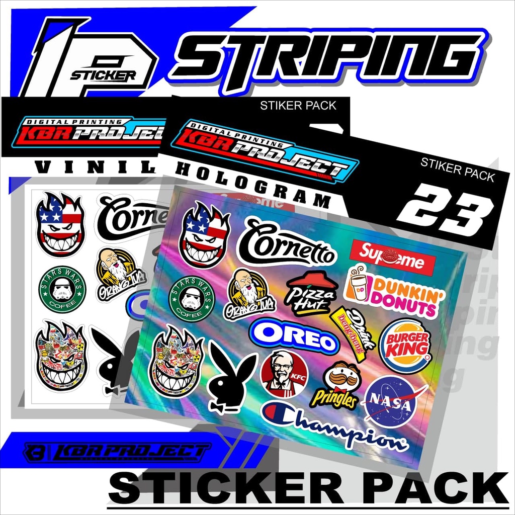 Jual Stiker DISTRO Sticker Pack - Sticker Pack Variasi List Sticker ...