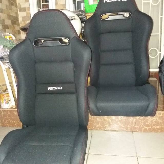 Jual Jok Racing Semi Kulit Recaro Hitam Polos | Shopee Indonesia