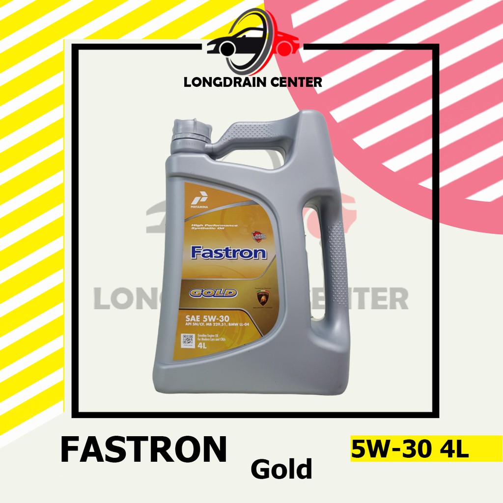 Jual Fastron Gold 5w30 Api SN/CF oli mobil 4 liter | Shopee Indonesia