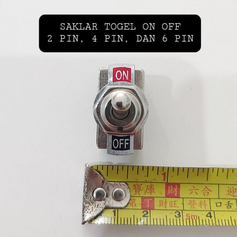 Jual Saklar TOGEL SEDANG ON OFF 2 PIN 4 PIN 6 PIN Kaki | Shopee Indonesia