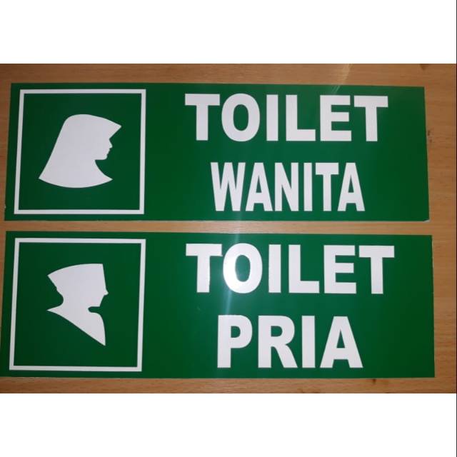 Jual Sign Board Akrilik Toilet Wanita Atau Toilet Pria Sign Label