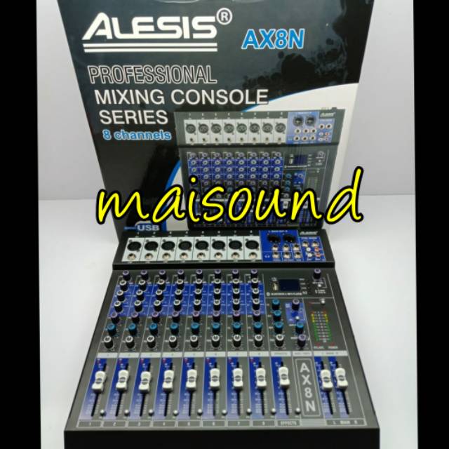 Jual MIXER ALESIS AX8N MIXER KARAOKE ALESIS 8 CHANNEL BLUETOOTH MP3 USB ...