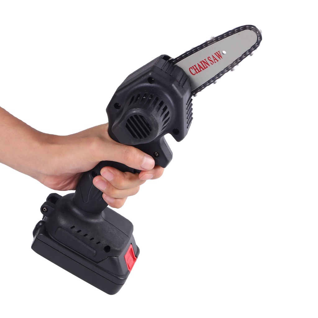 Jual Gergaji Mini Rantai Elektrik Mini Electric Chainsaw 24V | Shopee ...