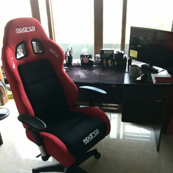 Jual Kursi Gaming Chair Sport Reklening Full Rangka Fullbesi Kursi