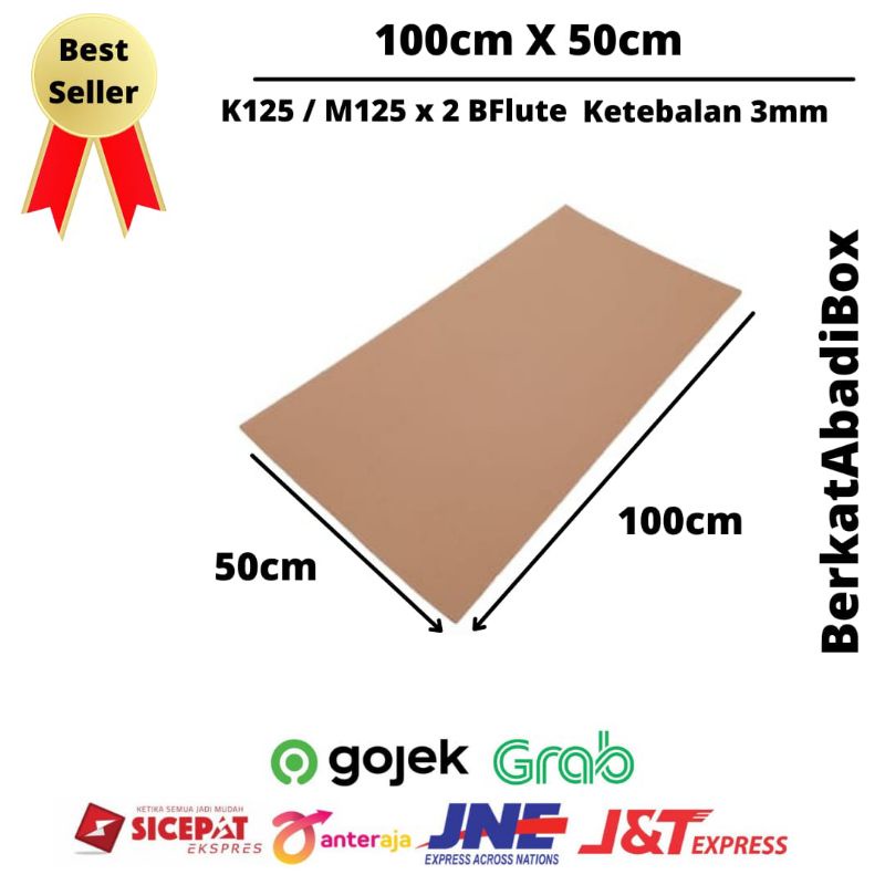 Jual KARDUS LEMBARAN 100 X 50 CM SHEET LEMBARAN | Shopee Indonesia