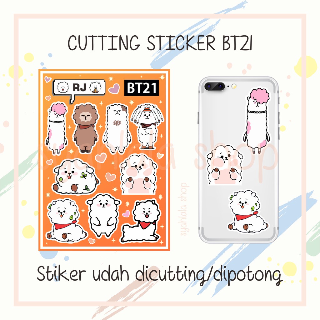 Jual CUTTING STIKER BT21 - RJ AND FAMILY | Shopee Indonesia
