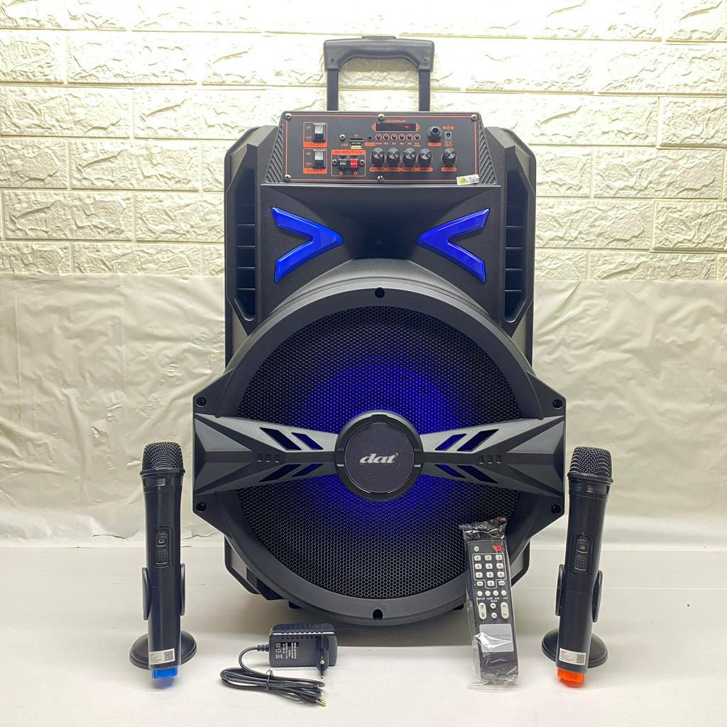 Jual Speaker Portable Wireless DAT DT1516 15 Inc Free 2 Mic Wireless ...