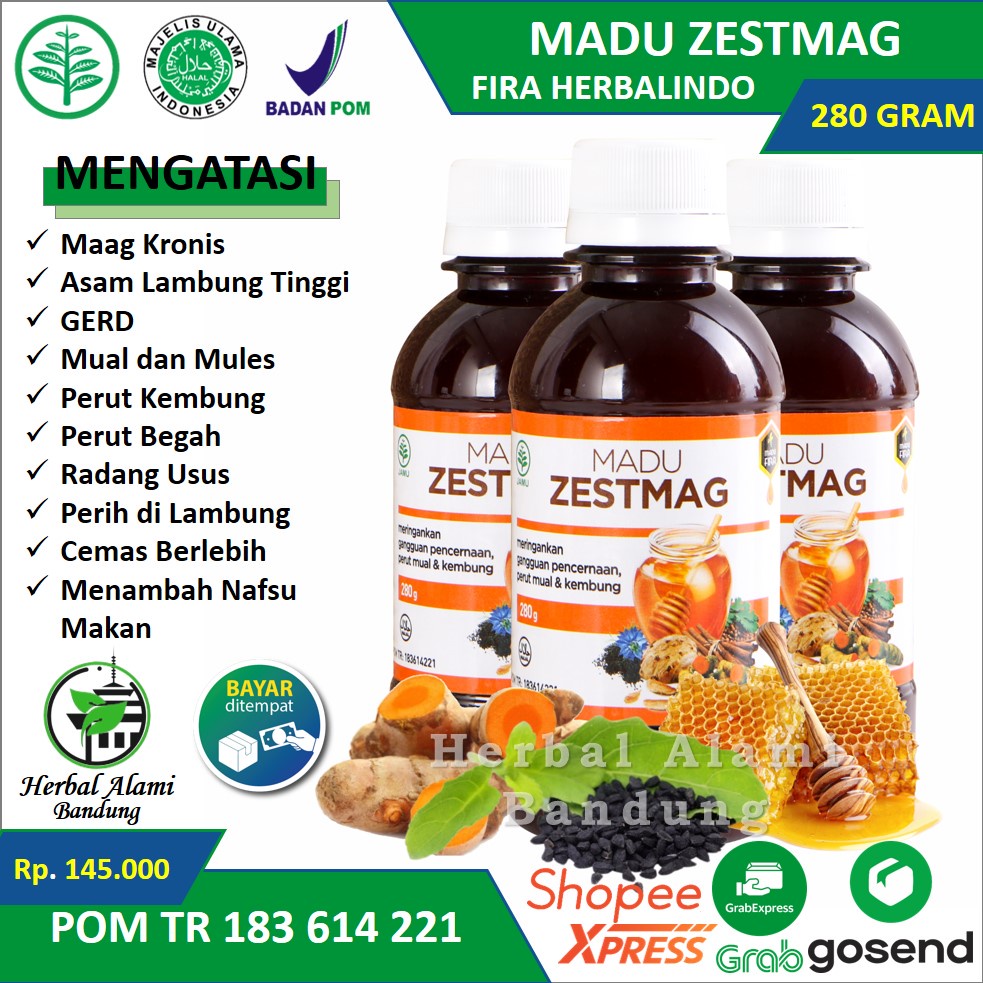 Jual Madu ZESTMAG Original Madu Herbal Atasi Sakit Maag Lambung Dan ...