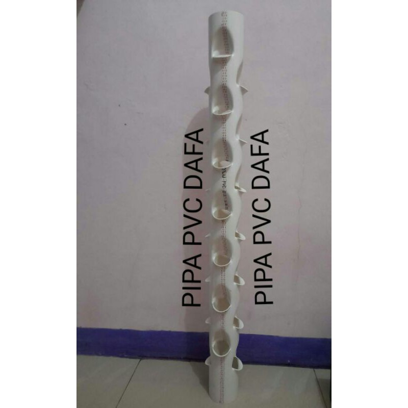 pot tanaman hidroponik tower vertikal 3inchi 28 lubang 1meter