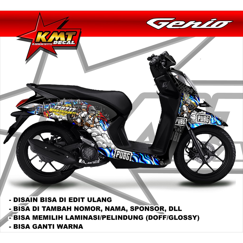 Jual STICKER DECAL FULL HONDA GENIO PUBG FULLBODY TERBARU | Shopee ...