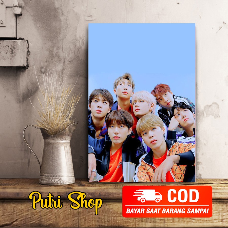 Jual [ BISA COD ] HIASAN DINDING KAMAR BTS / LUKISAN K-POP / WALL ...