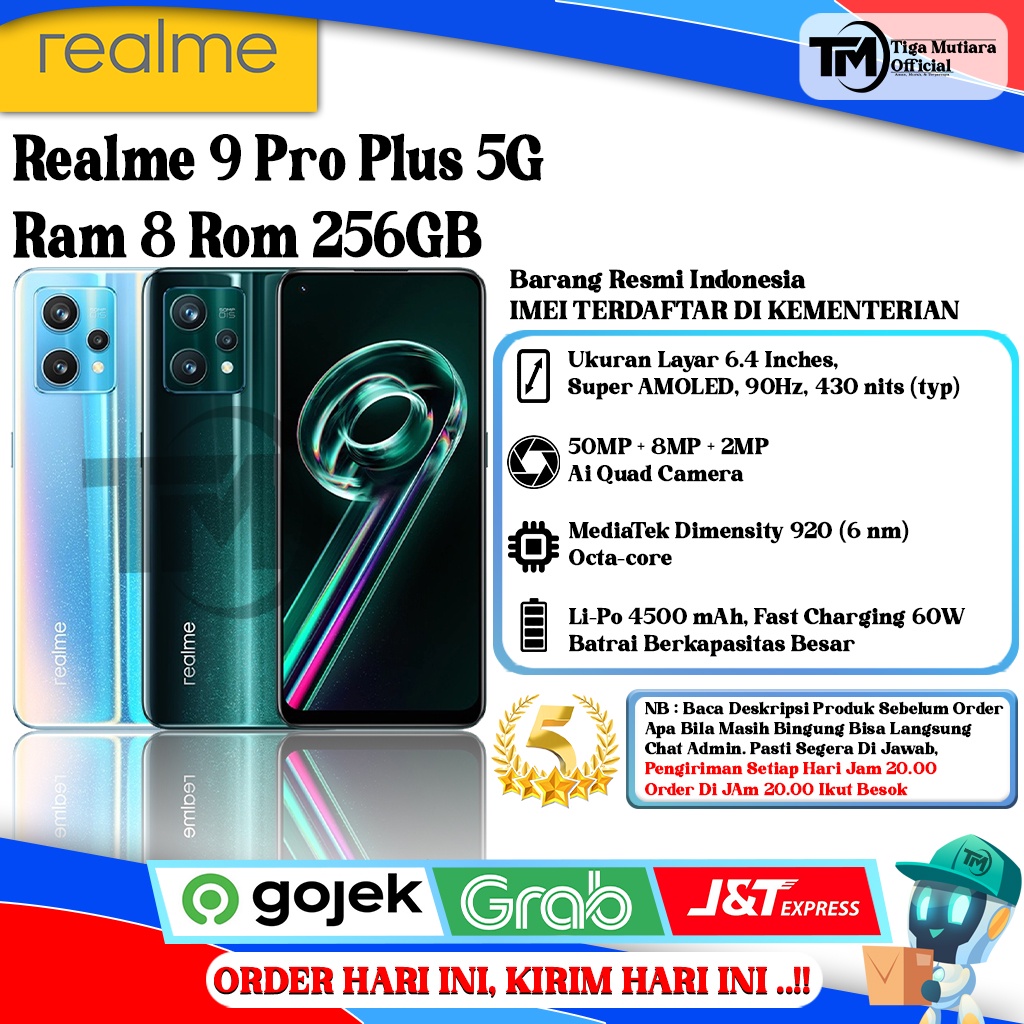 Jual Realme 9 Pro Plus 5G Ram 8 Rom 128GB | 256GB Segel Original ...