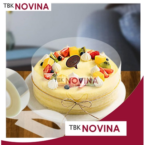 Plastik Mika Roll Pinggiran Cake Kue Tiramisu Motif Lv 8cm X 5m