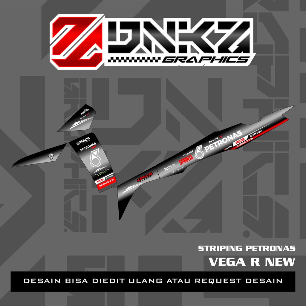 Jual Stiker Vega R New Decal Striping Vega R New Premium Racing ...