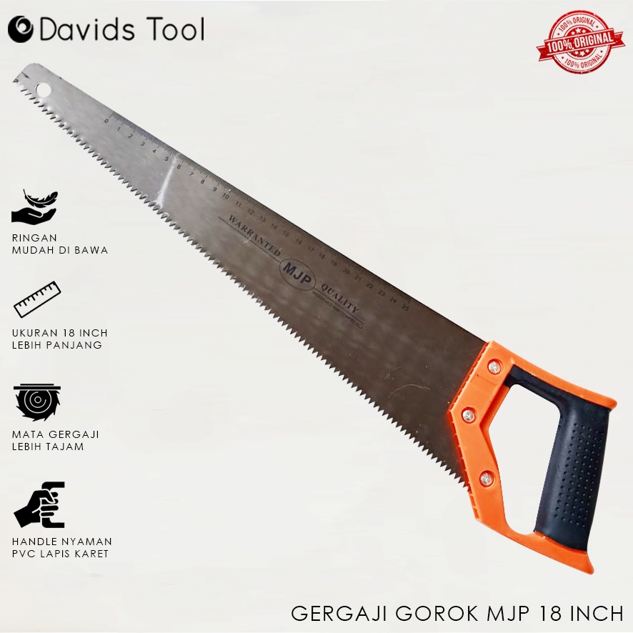 Jual Graji Kayu Gergaji Tangan Potong Belah Gorok Mjp Gagang Karet 18 ...