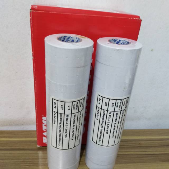 Jual Label Harga SAMARK (SATO Product) Blank White ORI | Shopee Indonesia
