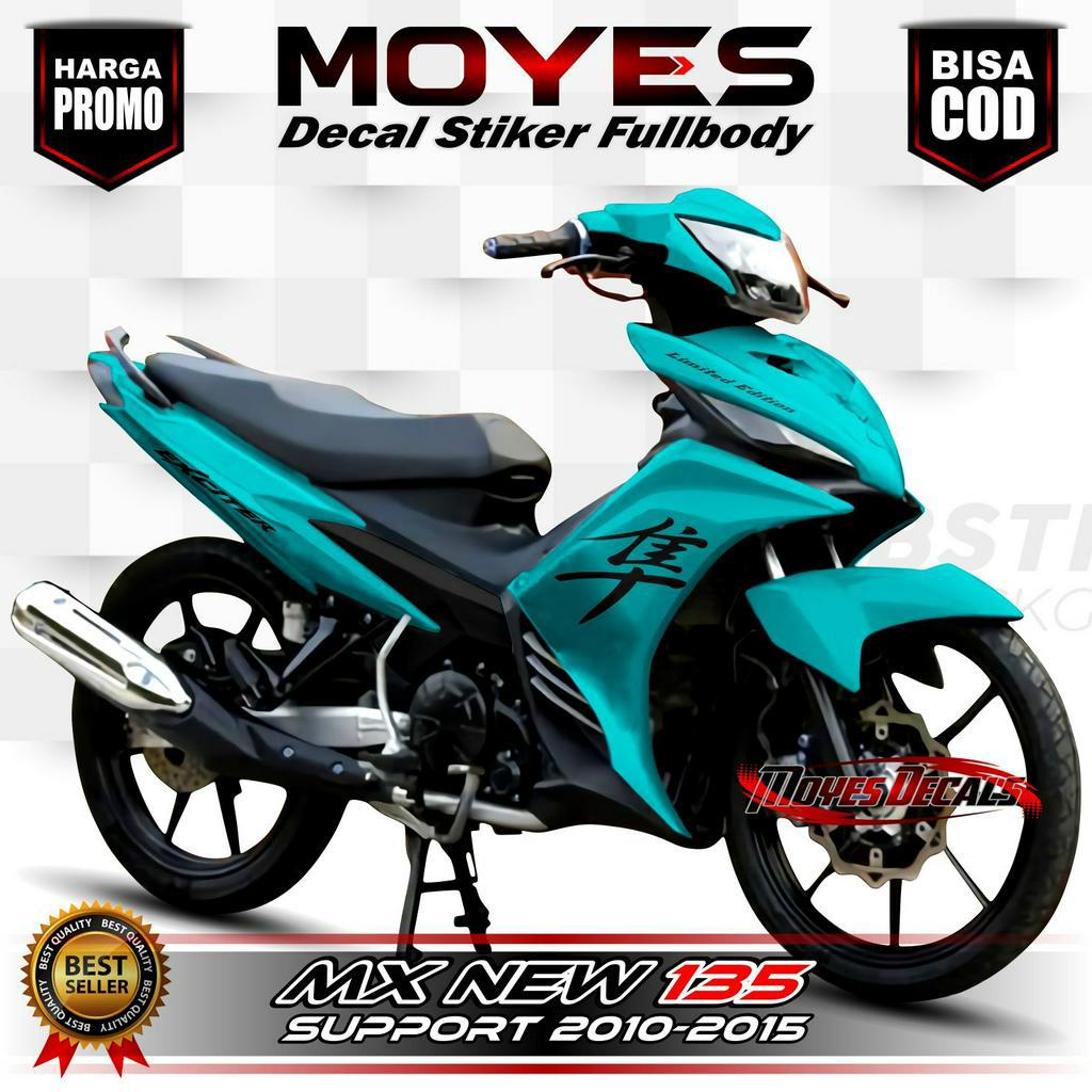 Jual ANTI LUNTUR... Decal Jupiter Mx 135 New Fullbody/ Stiker Variasi Mx 135 New Motif Polos