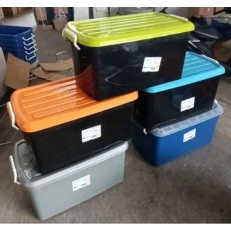 Jual Box Container Murah 90 Liter Tutup Warna | Shopee Indonesia