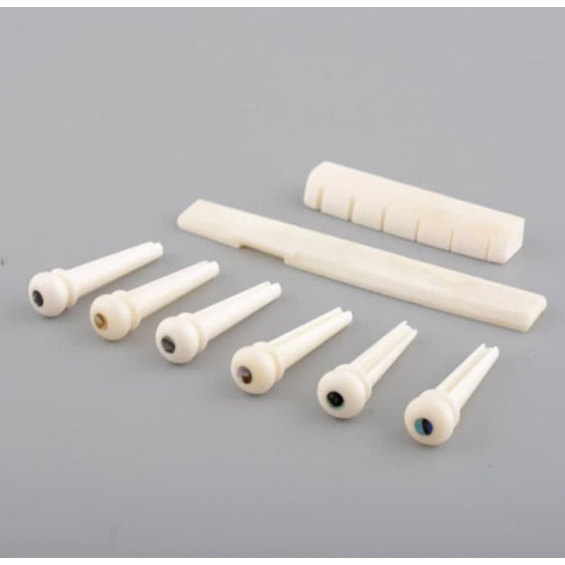 Jual PIN STRING GITAR KNIP PAKU GITAR ( 1 set / ecer Pin Brigde nut ...