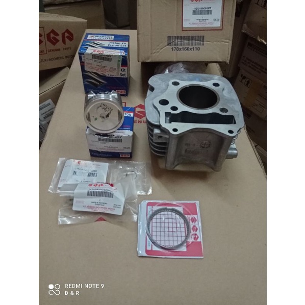 Jual Block Blok Seher Cylinder Set Suzuki Shogun 125 FL New Robot Axelo ...
