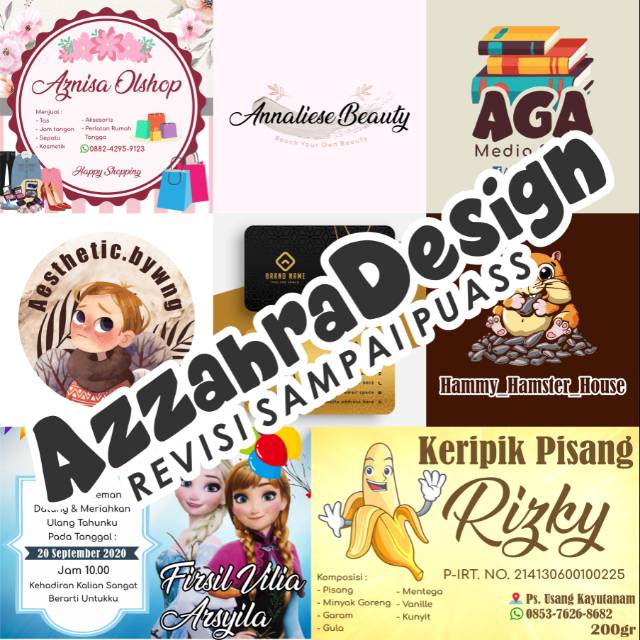 Jual Jasa Desain Logo Olshop Dan Thanks Card Kartu Terima Kasih Shopee Indonesia 6963