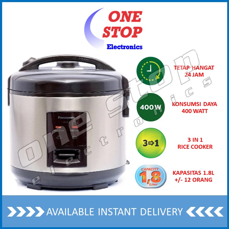 Jual PANASONIC SRCEZ18 DBR / SRCEZ18DBR Rice Cooker 3 IN 1 1.8 Liter Shopee Indonesia