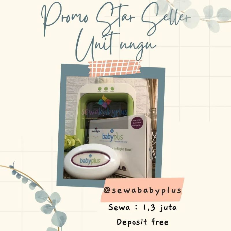 Jual SEWA BABY PLUS hanya 200an ORI - Biru, 1 bulan - Jakarta Timur -  Linoshoper