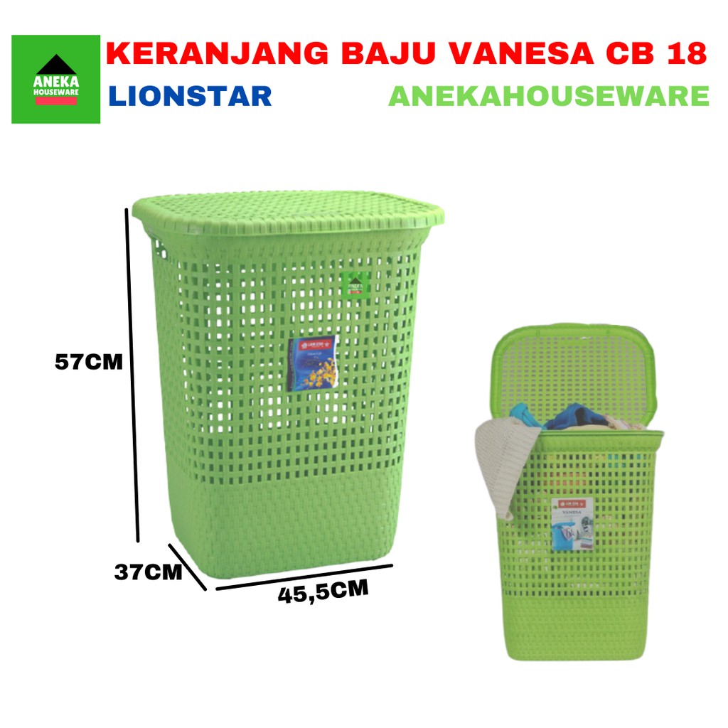 Jual Keranjang Baju Laundry Bag CB 18 Vanesa Laundry Box Large Lion
